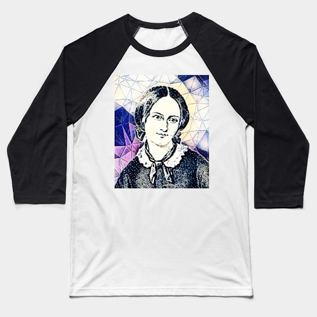 Emily Bronte Portrait | Emily Bronte Artwork 14 Baseball T-Shirt by JustLit